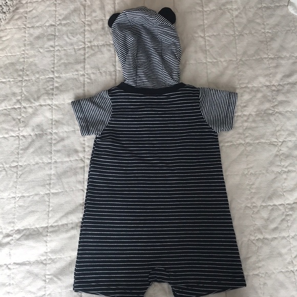 18M baby striped jumpsuit black/white - Picture 4 of 5